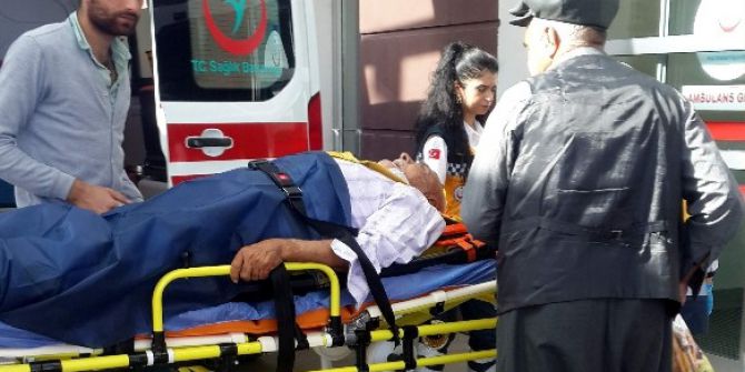 Düşen Yaşlı Adam Yaralandı