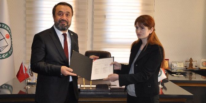 Baro Başkanı Av. Çiftçi, Mazbatasını Aldı