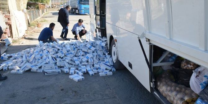 Manisa’da Sigara Kaçakçıları Tutuklandı