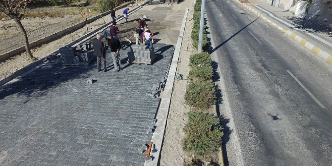 Göreme’de Ana Yolda Çalışmalar Sürüyor