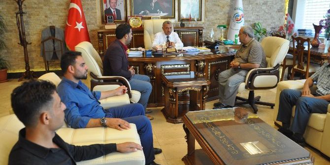 11 Mayıs Şehitler Derneği’nden Başkan Şanverdi’ye Ziyaret