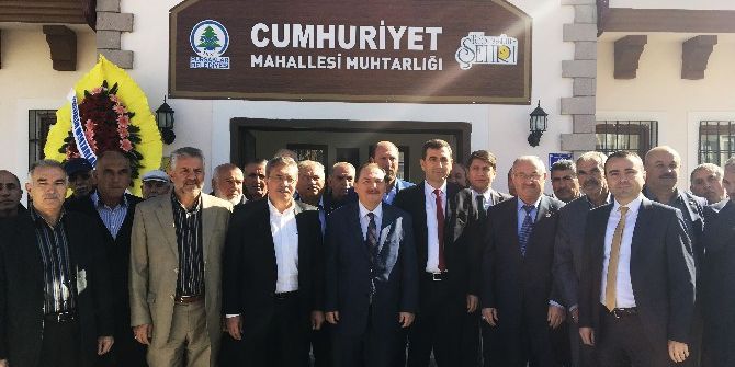 Cumhuriyet Mahallesi Muhtarlık Binası Hizmete Açıldı