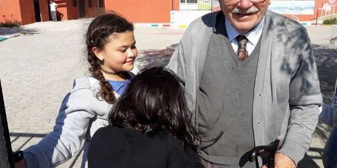 90’lık Cemil Dede Tecrübelerini Öğrencilerle Paylaştı