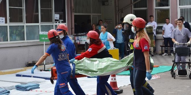 Soma’da Deprem Tatbikatı Gerçeğini Aratmadı
