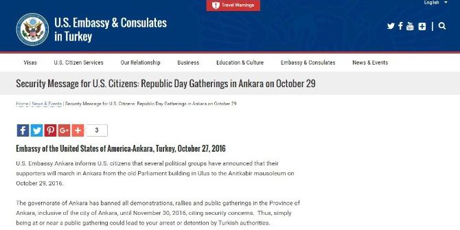 Abd’den Vatandaşlarına “İzmir” Uyarısı