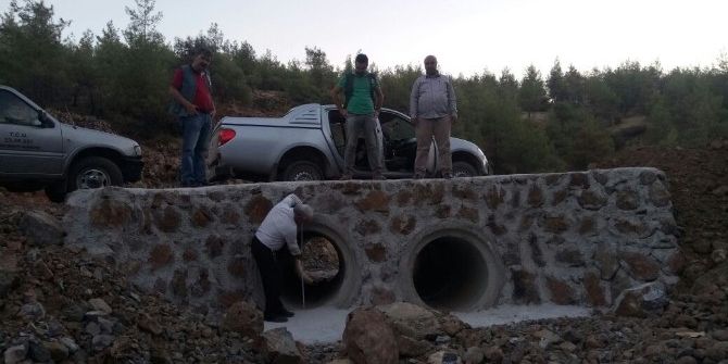 Karadağ, Orman Yolu Ve Yol Üzerine İnşa Edilen Sanat Yapılar İnceledi