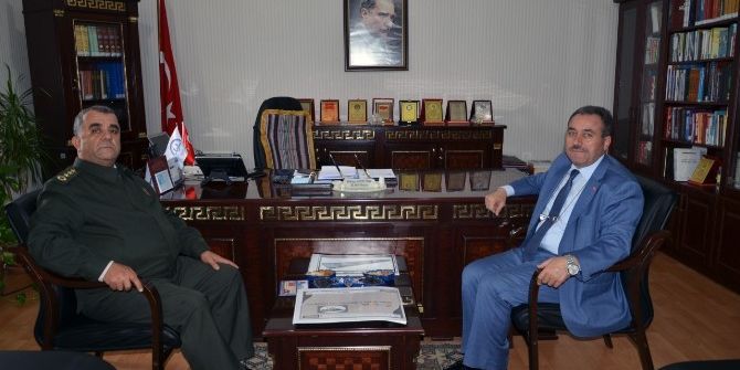 İl Jandarma Alay Komutanı Akça’dan Müftü Öztürk’e Ziyaret