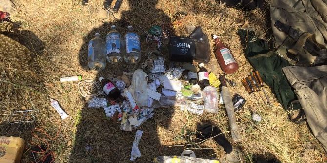 Bingöl’de Pkk’ya Ait Yaşam Malzemeleri Ele Geçirildi