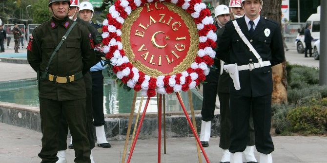 Elazığ’da İlk Defa Polis-asker Birlikte Çelenk Bıraktı