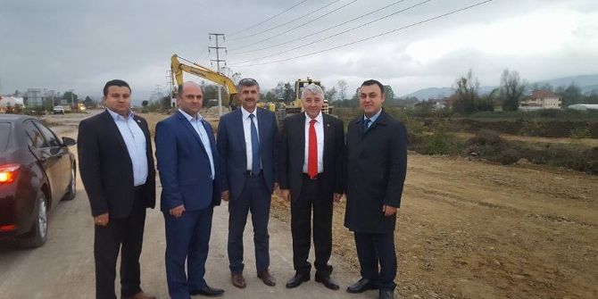 Milletvekili Arslan, Çilimli Terminali Kavşağında İncelemelerde Bulundu