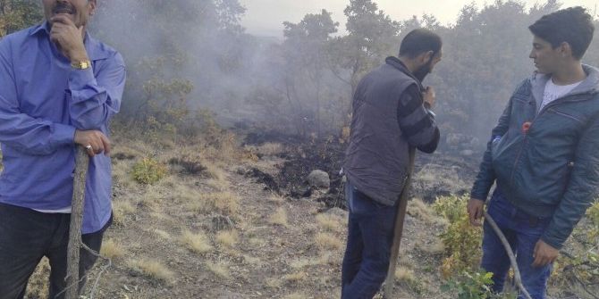 Hasandağı Eteklerinde Orman Yangını