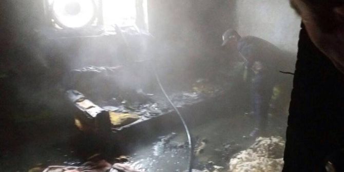 Bozüyük’te Ev Yangını