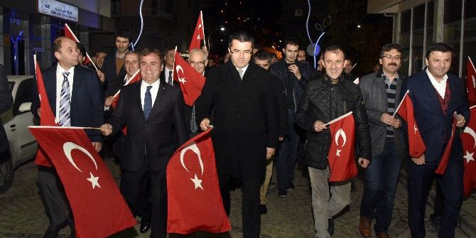 Gümüşhane’de Cumhuriyet Bayramı Fener Alayı Düzenlendi