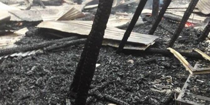 Koruma Altındaki 78 Yıllık Ahşap Cami Kül Oldu