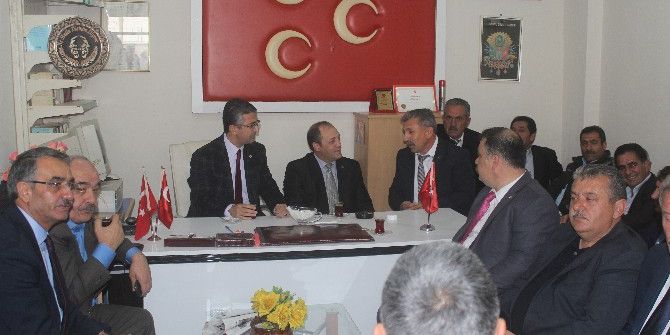Mhp Milletvekili Aydın Ve İl Başkanı Karataş, Horasan’da Partililerle Bir Araya Geldi