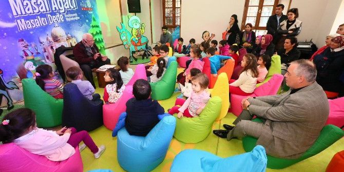 Başkan Aydın, Miniklerle, Masal Ağacı Programına Konuk Oldu