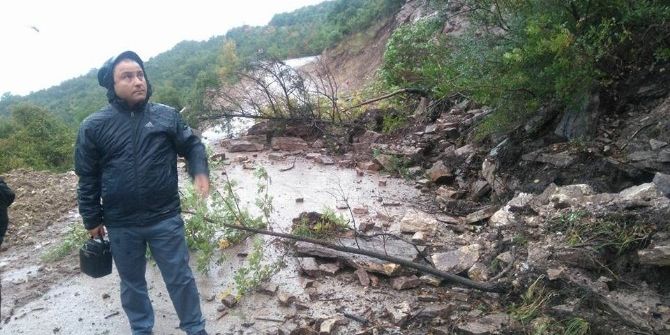 Cide’de Yağmur Yine Etkili Oldu