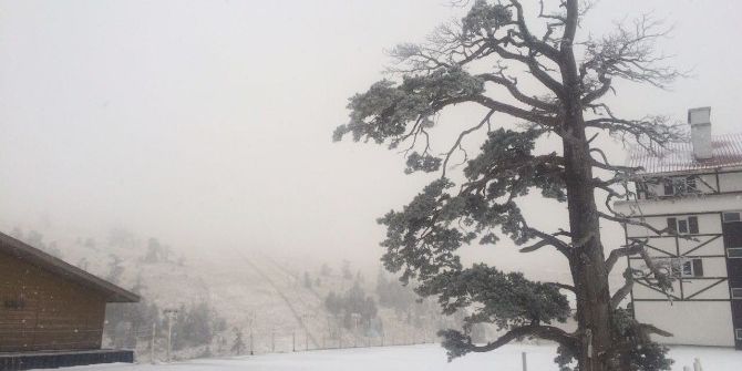 Kartalkaya Beyaza Büründü