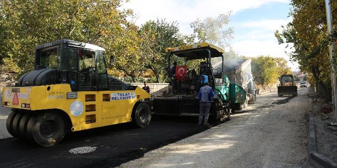 Talas, Asfalt Çalışmalarını Hızlandırdı