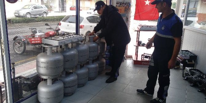 Alaşehir Zabıtasından Tüpgaz Satıcılarına Denetim