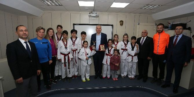 Şampiyonlardan Başkan Zolan’a Ziyaret