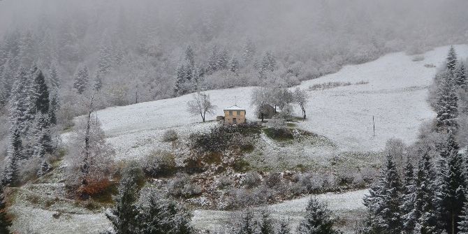 Zigana Dağı Ve Geçidi Beyaza Büründü