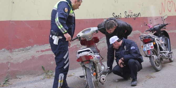 Çaldığı Motosikleti Bırakıp Kaçtı
