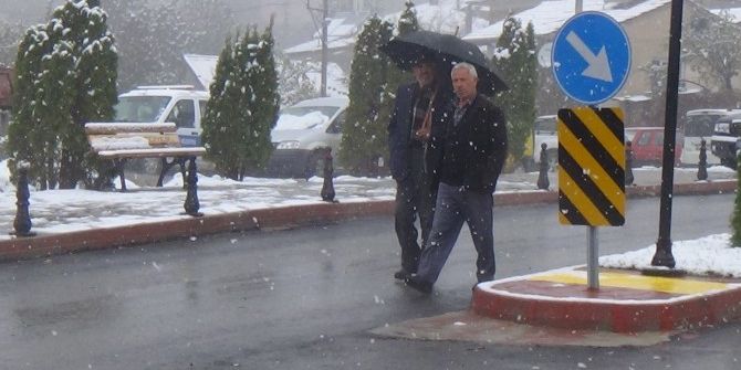 Erzincan’da Kar Yağışı
