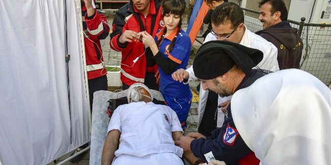 Gümüşhane Devlet Hastanesinde Yangın Tatbikatı