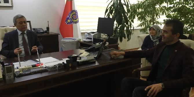 Ak Parti Heyetinden Emniyet Müdürü Özel’e Hayırlı Olsun Ziyareti