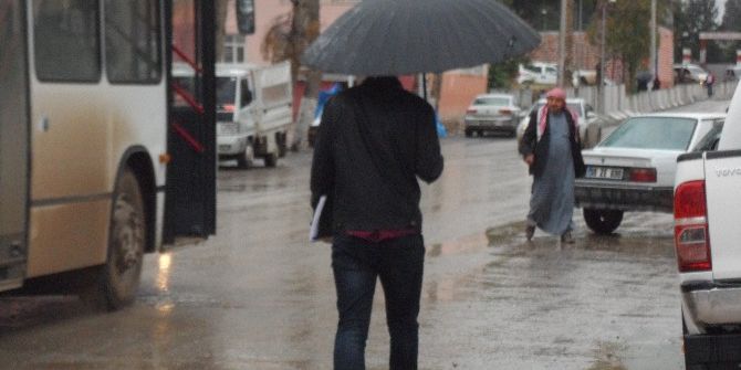 Ceylanpınar’da Sağanak Yağış Etkili Oldu