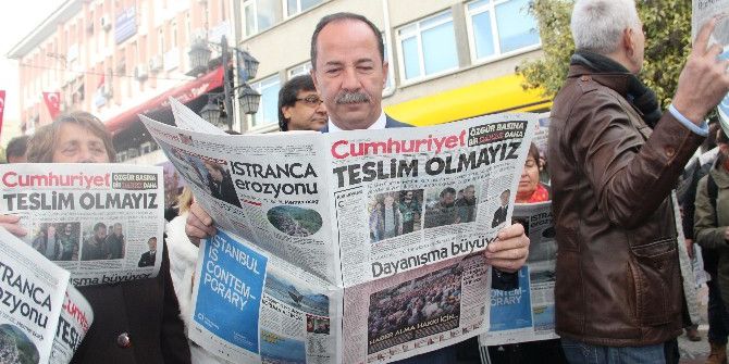 Edirne’de Chp’lilerden Cumhuriyet Gazetesine Destek