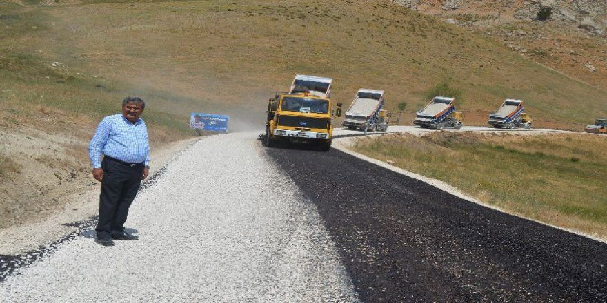 İmecik Yayla Yolu Asfaltlandı