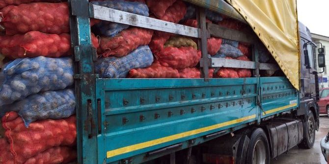 Patates Yüklü Kamyonla Sigara Kaçakçılığı