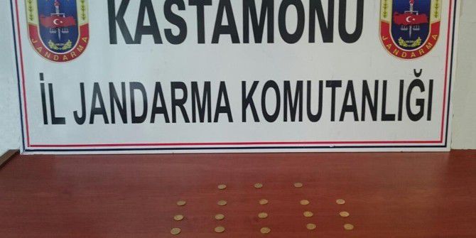 Kastamonu’da 28 Adet Altın Sikke Ele Geçirildi