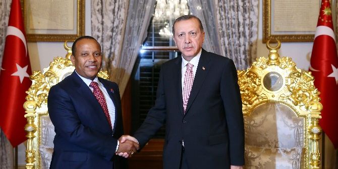 Cumhurbaşkanı Erdoğan, Trovoada’yı Kabul Etti