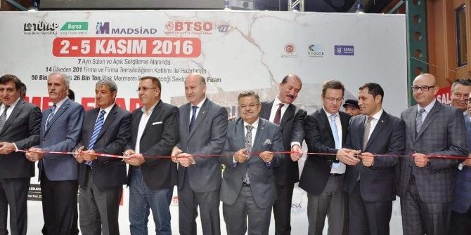 Başkan Yağcı Bursa Blok Mermer Fuarı’nda