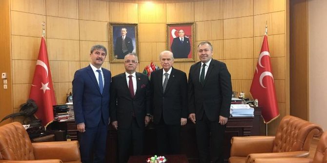 Mhp’li Başkanlar Genel Başkan Bahçeli’yi Ziyaret Etti