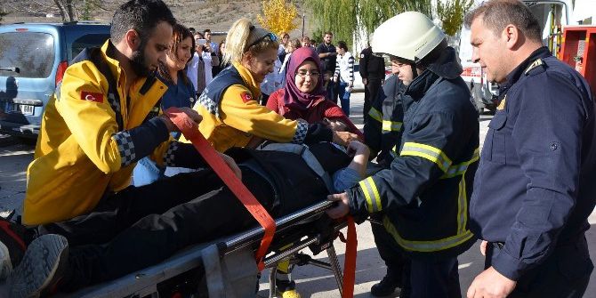 İtfaiye’den Bozüyük’te Nefes Kesen Tatbikat