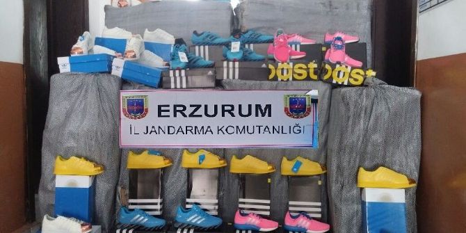 Erzurum’da 936 Çift Kaçak Spor Ayakkabısı Ele Geçirildi