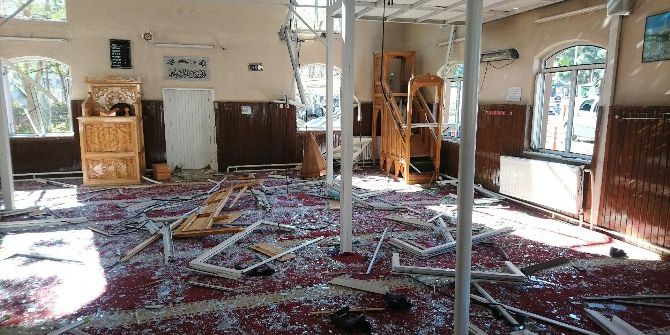 Saldırı Düzenlenen Emniyet Yerleşkesinde Büyük Hasar Oluştu