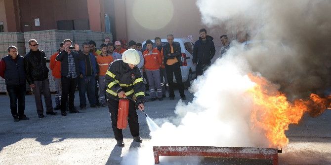 Bilecik Belediyesinden Yangın Tatbikatı