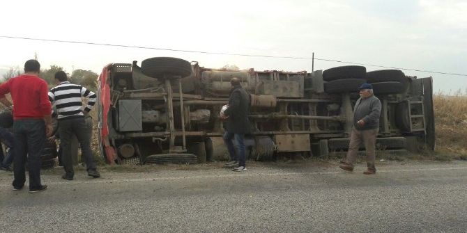 İskilip Yolunda Kamyon Kazası