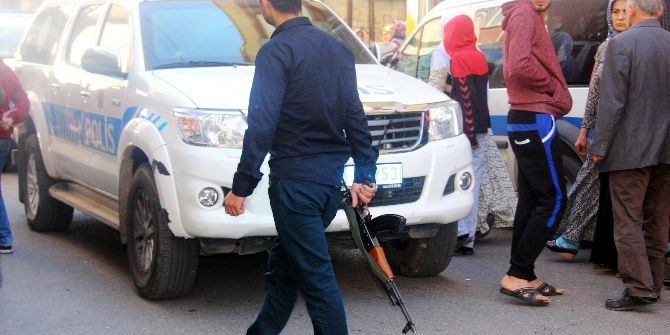 Gaziantepte Emniyeti Alarma Geçiren Pankart