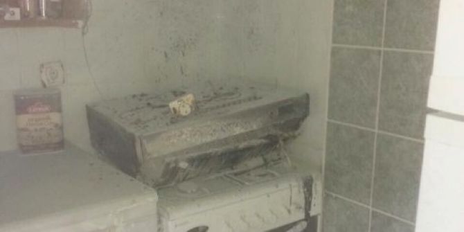 Ev Yangını Korkuttu