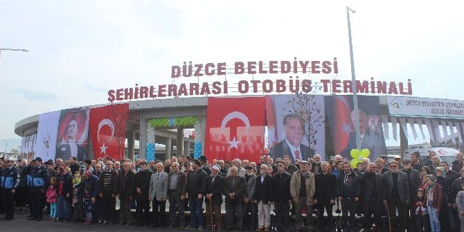 Bakan Faruk Özlü Düzce Şehirler Arası Otobüs Terminalinin Açılışını Yaptı