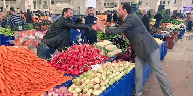 Gizligider Pazar Esnafını Ziyaret Etti