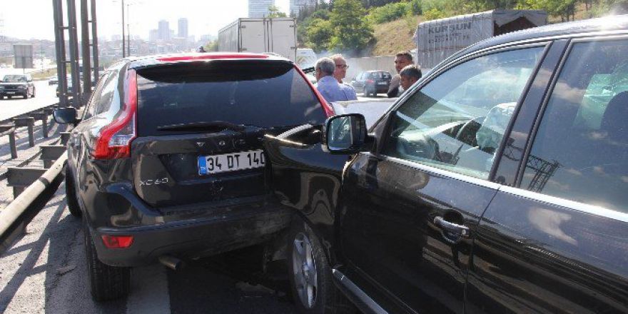 Tem Otoyolu’nda 5 Araç Birbirine Girdi, Edirne İstikametinde Trafik Felç