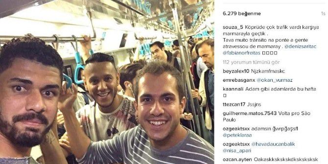 Fenerbahçeli Yıldızlar Marmaray’ı Kullandılar