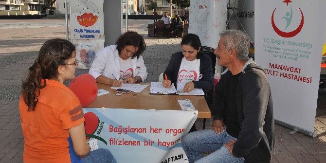 Manavgat’ta Organ Bağışı Standı